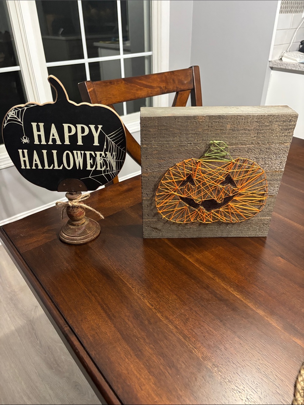 Halloween Pumpkin String Art Wall Decor - Orange